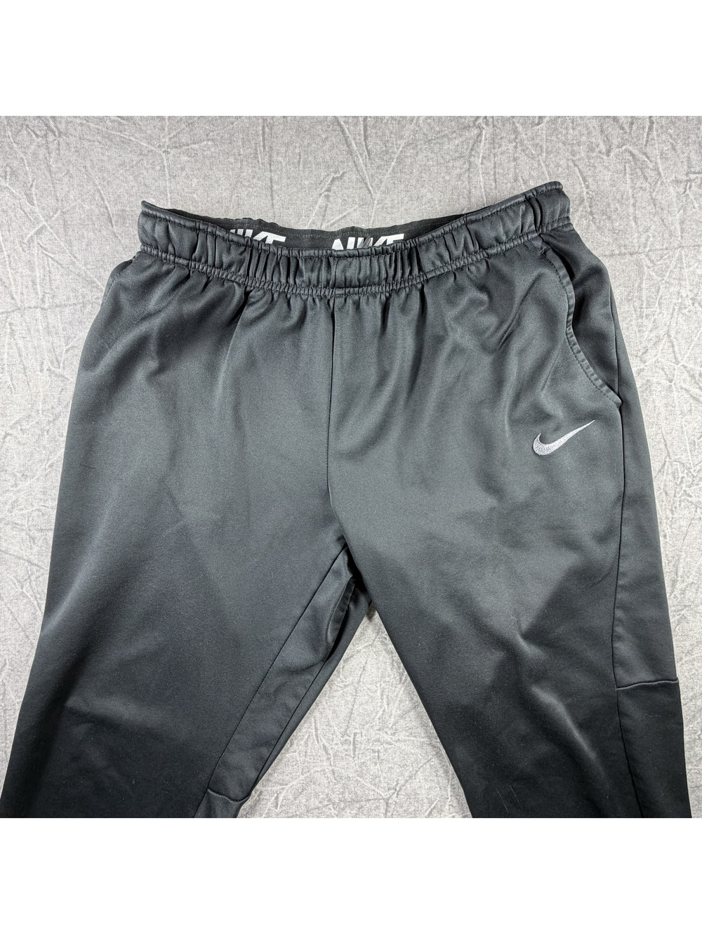Nike Dri-Fit Training Swoosh Mens XL Black Sweatpants